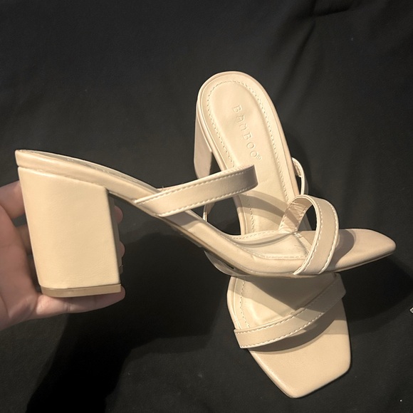 BAMBOO Shoes - Ivory Mules